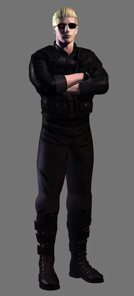 Official CAPCOM artwork of Albert Wesker in Resident Evil Code Veronica X