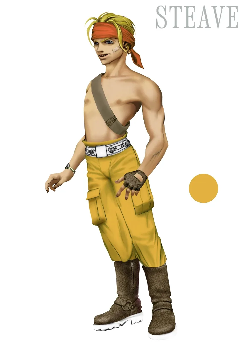 Classic Steve Burnside concept art from Resident Evil Code Veronica